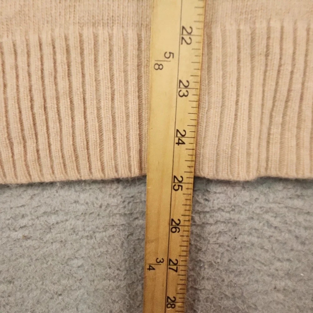 J Crew Sweater Womens M Pink Dream Asymmetrical Ruffle Zip Cashmere Wool Blend